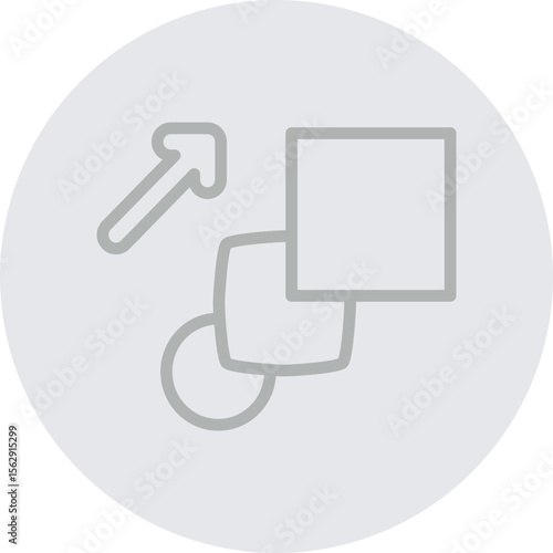 Morph Vector Line Grey Circle Grey