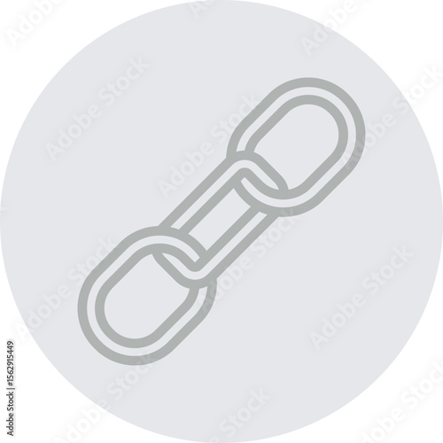 Chain Link Vector Line Grey Circle Grey