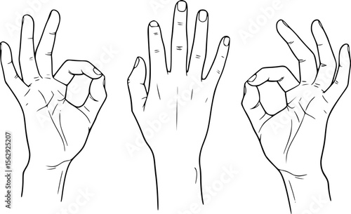 hands, fingers, gestures, silhouettes, black and white, minimalist, simple, elegant, expressive, symbolic,