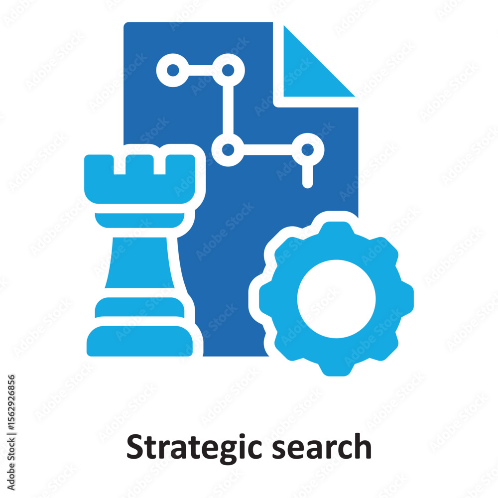 Strategic search Vector Icon which can easily modify or edit Strategic search Vector Icon which can easily modify or edit