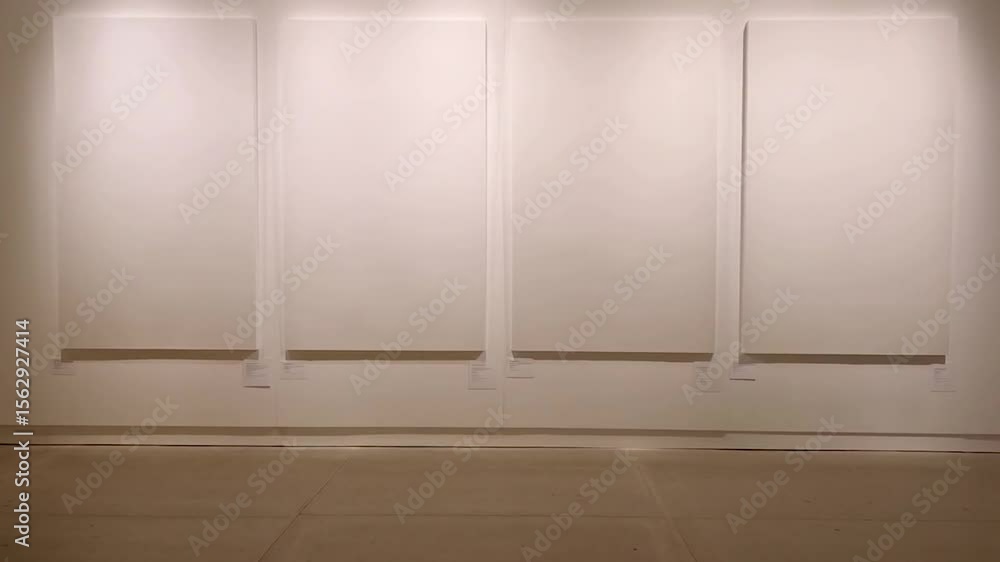 White canvases gallery wall White canvases gallery wall