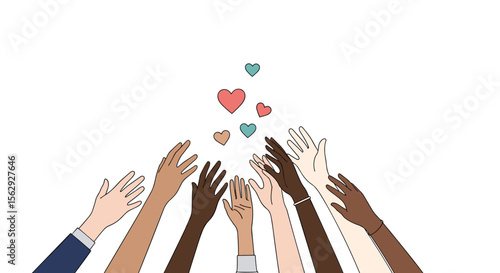 Cute food illustrations on beige background with onigiri octopus eggs and bacon wrapped asparagus