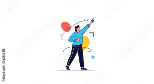 A person's digital journey and virtual interaction with technology