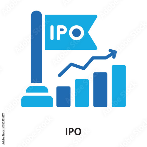 IPO  Vector Icon which can easily modify or edit