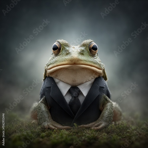 Wallpaper Mural Frog in a suit, serious pose Torontodigital.ca