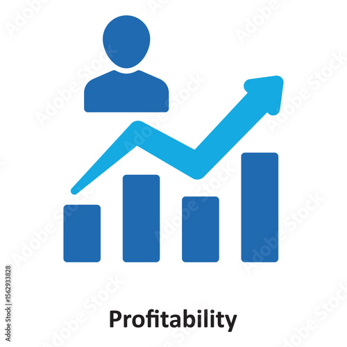 Profitability Vector Icon which can easily modify or edit