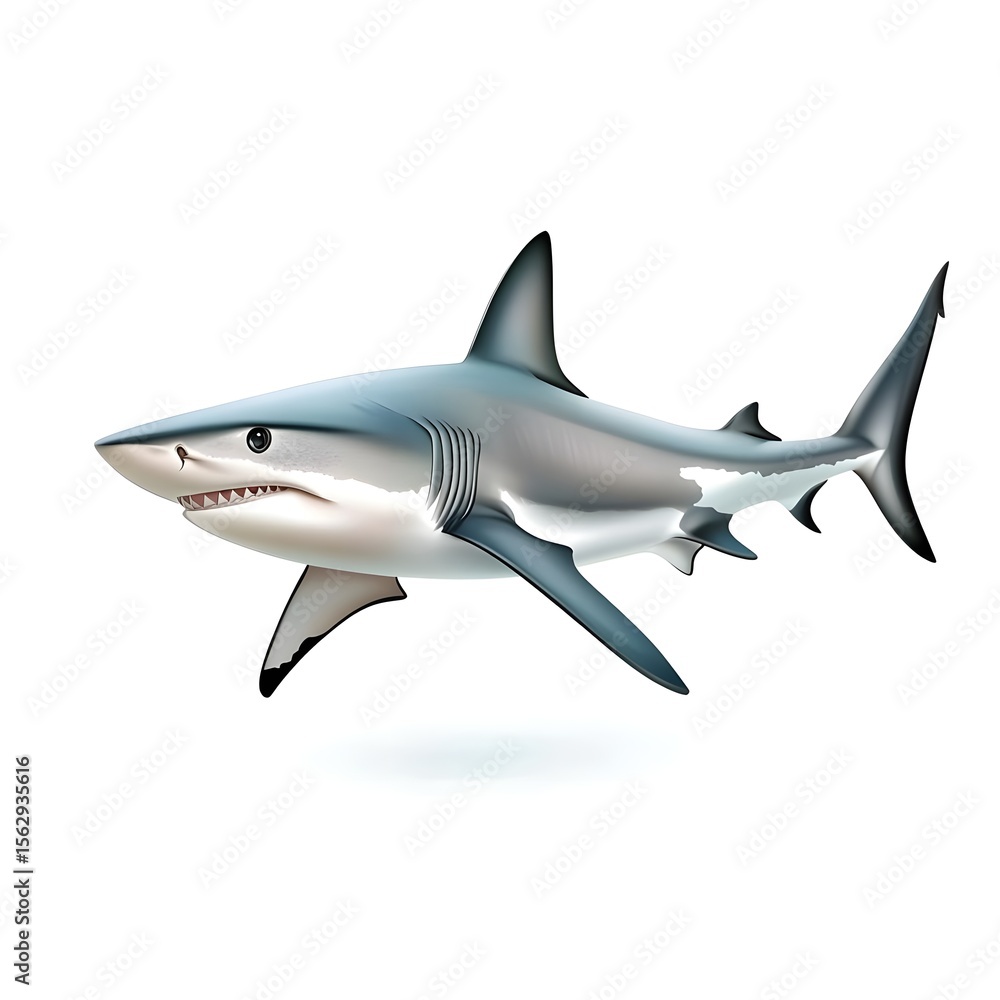 Fototapeta premium Mako Shark, Powerful Predator of the Ocean