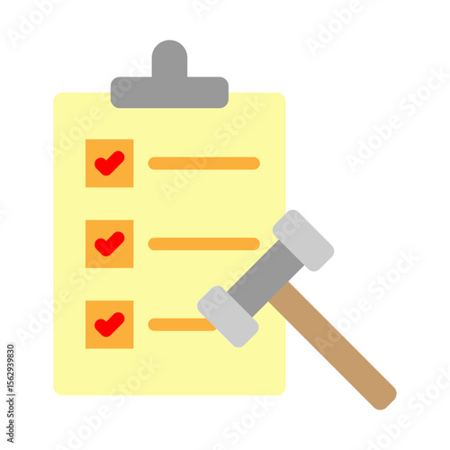 Regulatory Compliance Vector Flat Icon Design