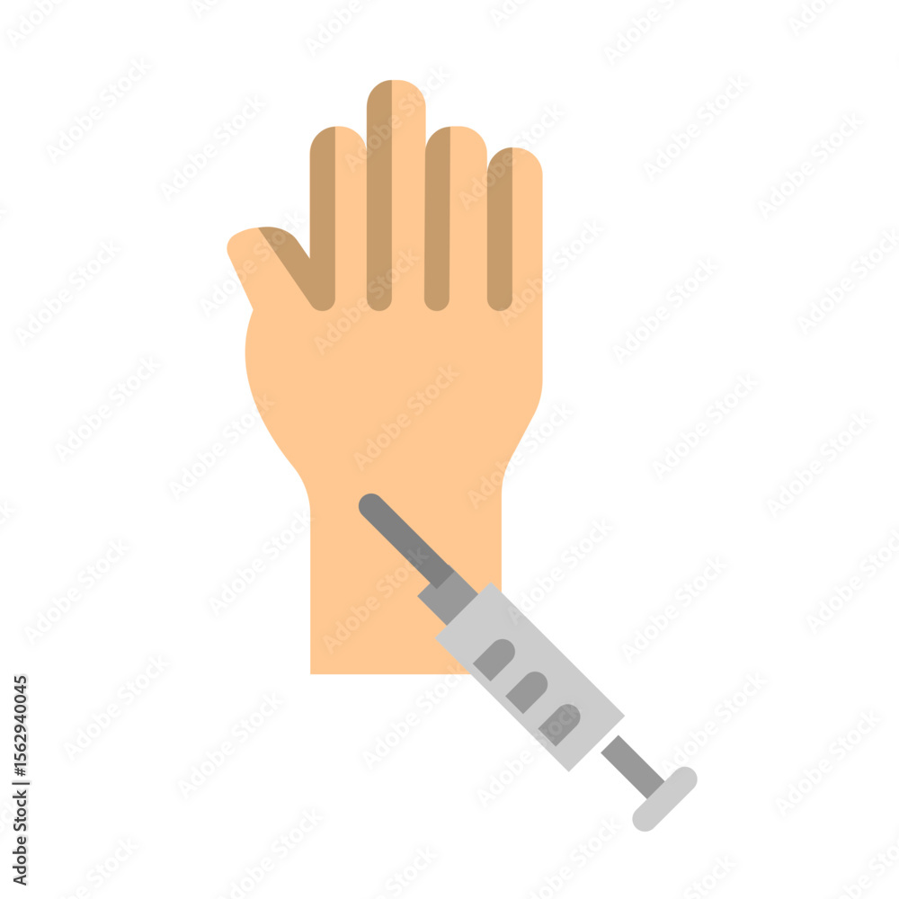 Fototapeta premium Phlebotomy Vector Flat Icon Design
