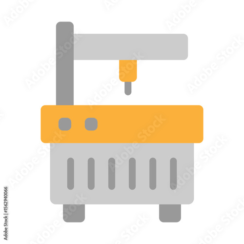 Machining Vector Flat Icon Design
