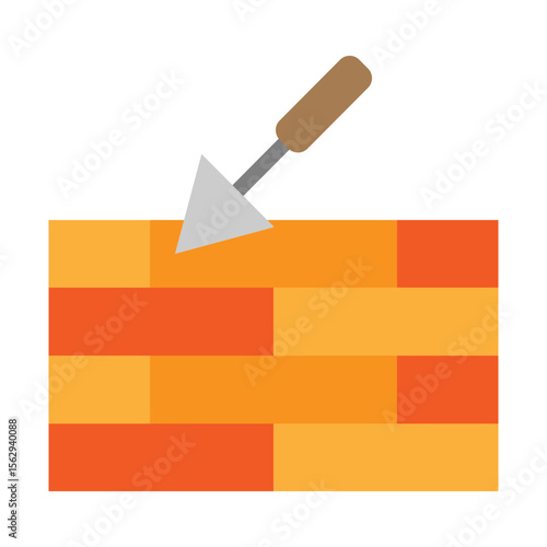 Masonry Vector Flat Icon Design