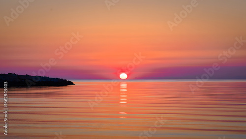 Beautiful sunset on the Andaman sea at Windmill View illustration,Thailand