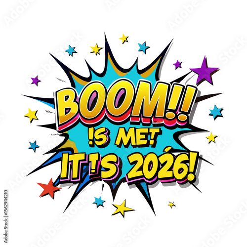 Comic explosion boom its me its twenty six comic book text