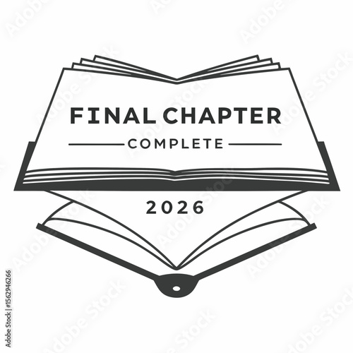 Open books with graduation year class of 2026 final chapter