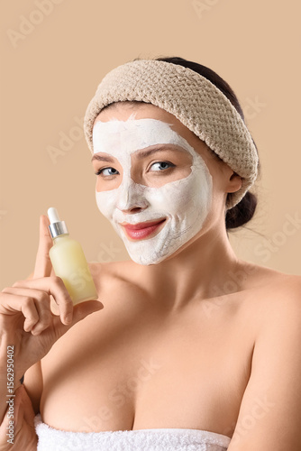 Beautiful woman with applie...