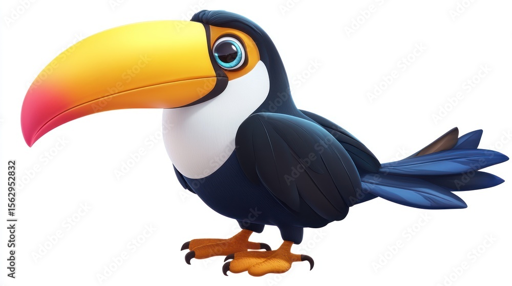 Fototapeta premium Cute toucan illustration
