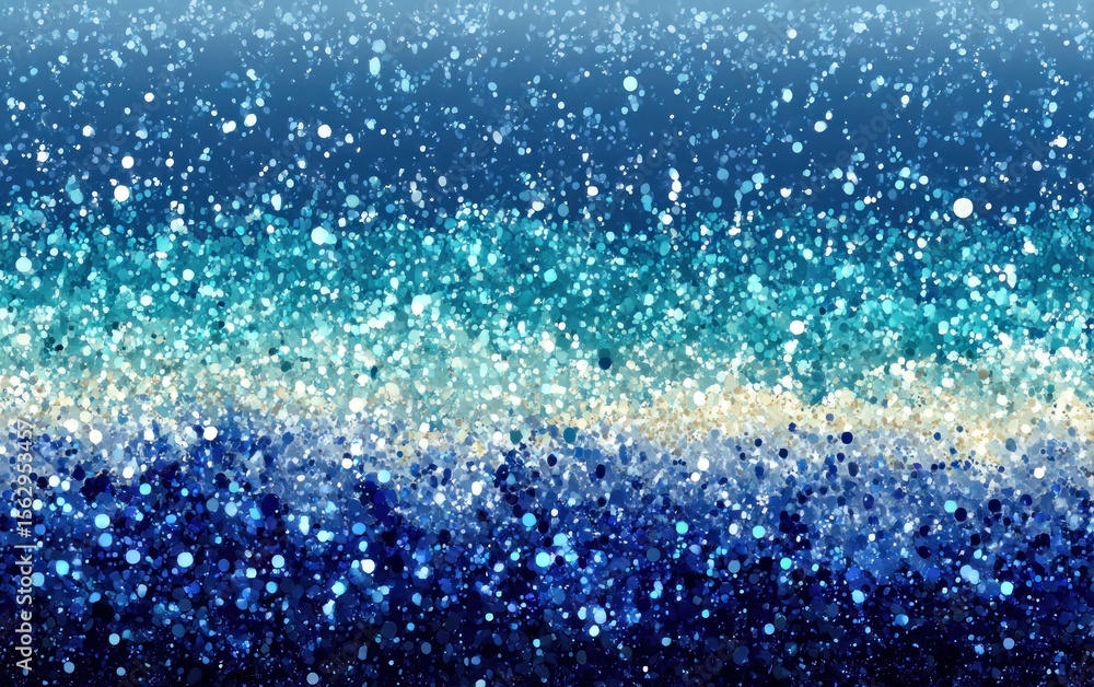 Obraz premium Glittery gradient of blues and whites