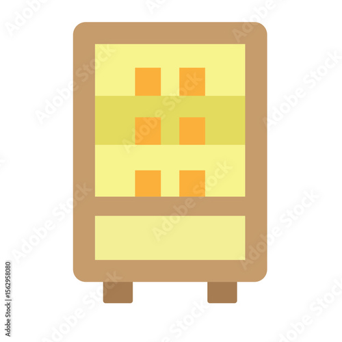 Vending Machine Vector Flat Icon Design