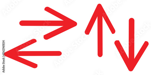 left right up down arrow navigation direction vector EPS10