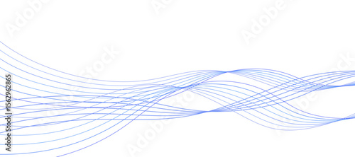 青色のウェーブの背景イラスト