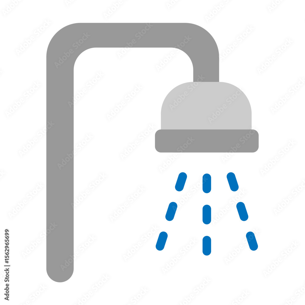 Fototapeta premium Shower Vector Flat Icon Design