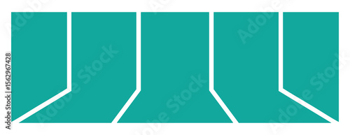 Image of a flexible photo collage gallery layout featuring multiple frames on a light background, illustrating creative photo organization.