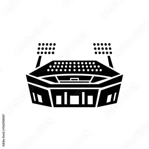 Stadium Icon  A Modern Vector Illustration of a Sports Arena