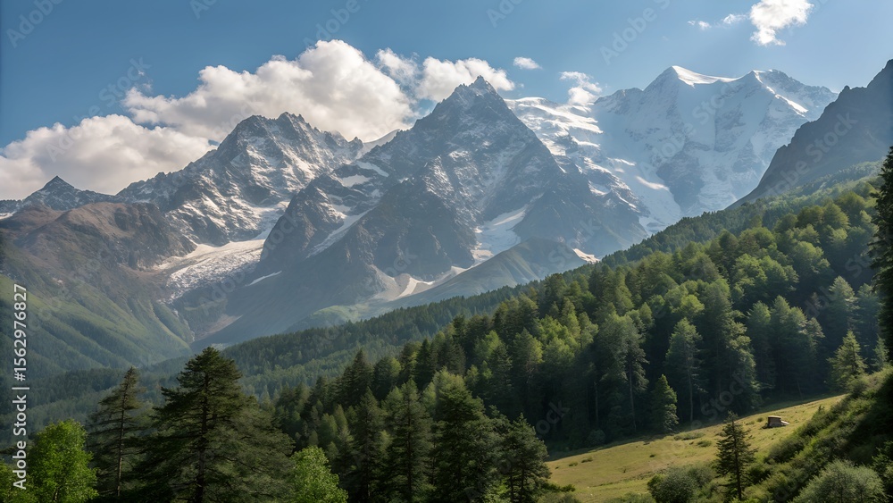 Fototapeta premium view from the top of the mountain