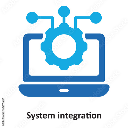 System integration Vector Icon which can easily modify or edit