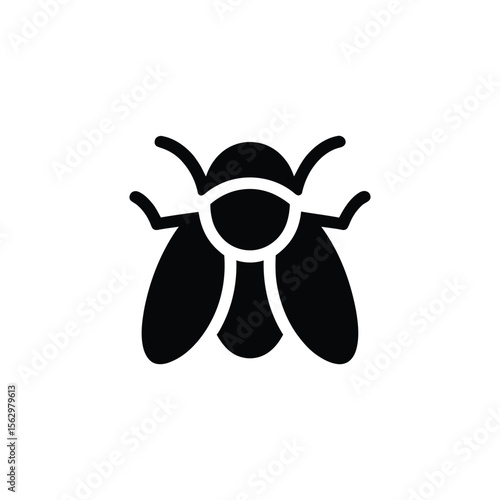 An abstract insect icon shows a black fly silhouette on transparent background