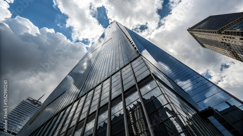 The Shard, London's iconic glass building, towers over the city skyline on a sunny day
