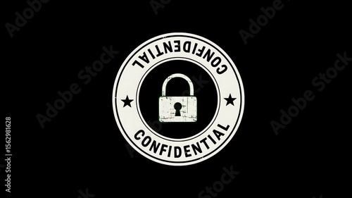 rubber stamp seal animation video black background confidential stamp approved rejected stamp animation