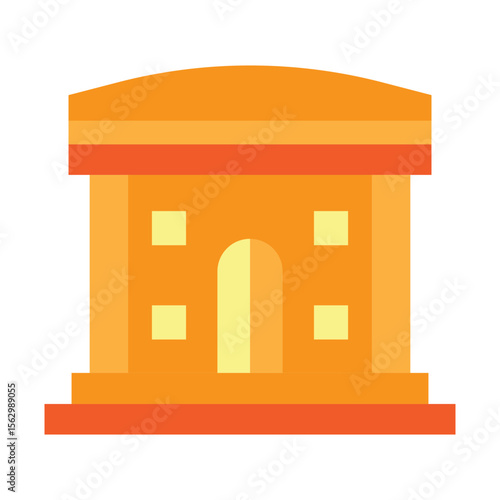 Town Hall Vector Flat Icon Design