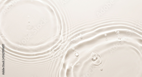 水の波紋、涼しげな背景素材