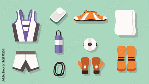 vector set of camping icons
