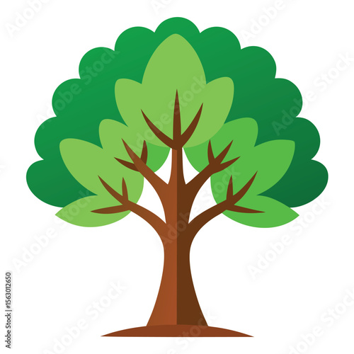 A tree symbolizing nature conservation with a small heart on its trunk, a powerful icon for earth and environment.