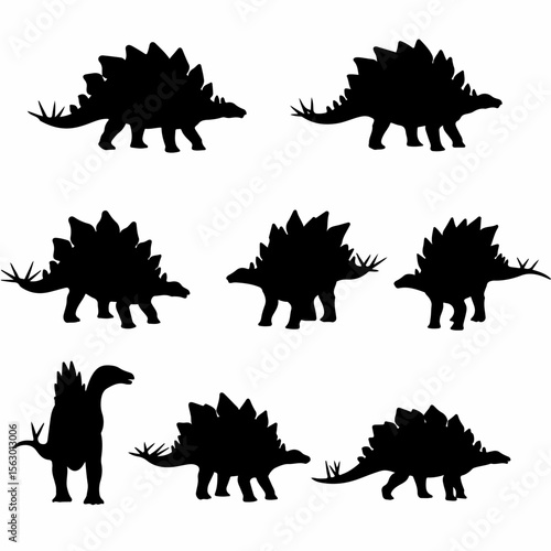 Dinosaur Silhouettes Collection