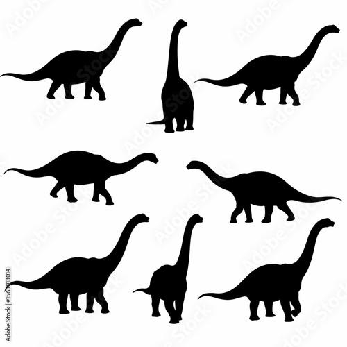 Dinosaur Silhouettes Set