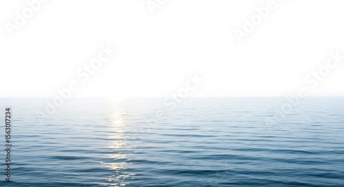 穏やか水平線輝く水面 静かな海景色 柔らかな光 (Odayaka suiheisen kagayaku suimen shizuka na umikeshiki yawarakana hikari) Translation: Gentle horizon shining water surface quiet seascape soft light. AI Generated