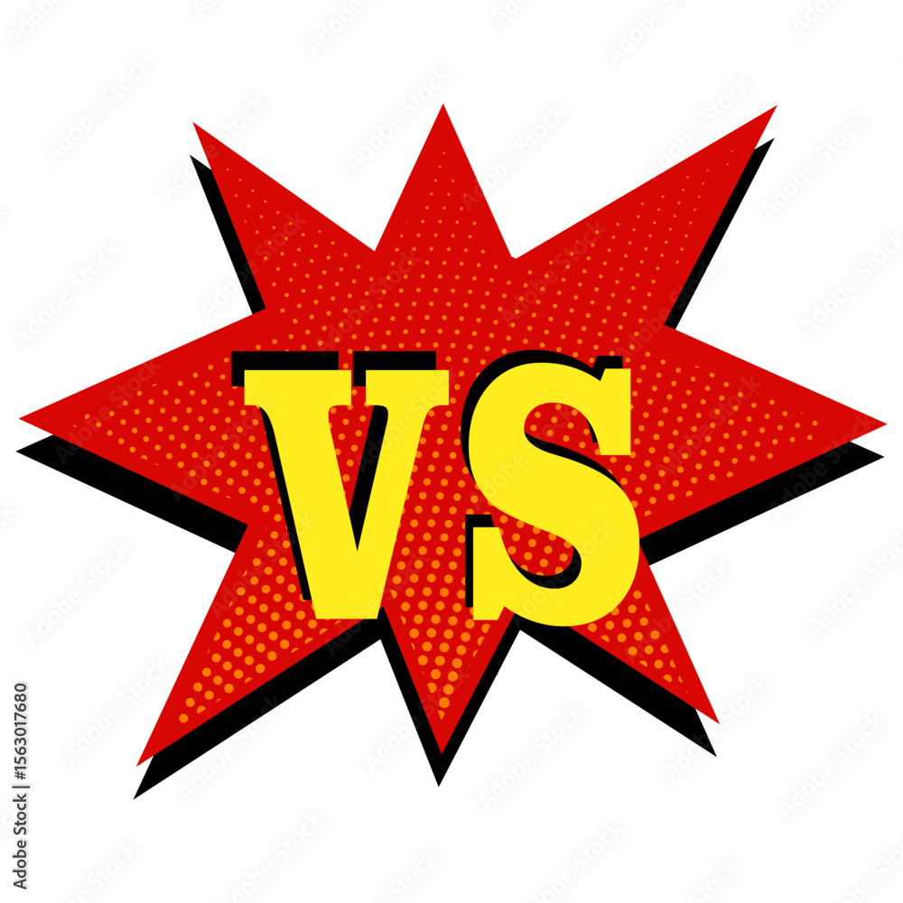 Fototapeta premium Comic Versus Battle