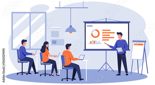 business meeting in front of a building