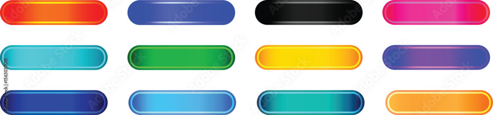 Collection of gradient app button icon with light effect and app button Illustrator Artwork. Collection of gradient app button icon with light effect and app button Illustrator Artwork.