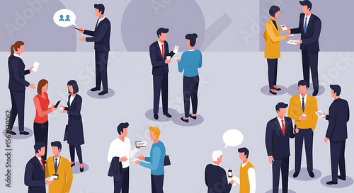 group of business people vector