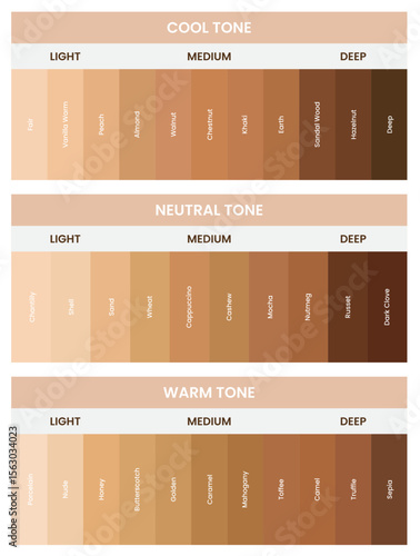 Skin Gradient Color Scheme Skintone Beauty Makeup