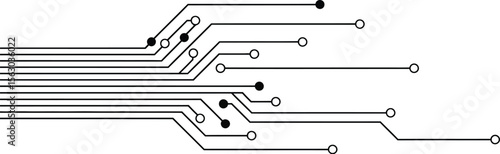 Abstract circuit board design vector illustration for technology concept