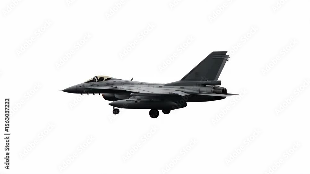 Fighter Jet Flying Fast Toward Camera in Clear Sky with Afterburner Activated Fighter Jet Flying Fast Toward Camera in Clear Sky with Afterburner Activated