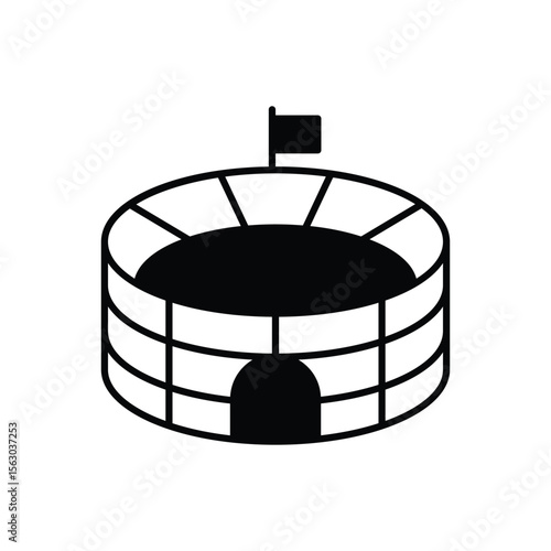 Stadium Icon vector stock illustration