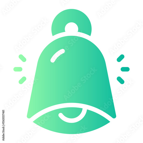 cow bell gradient icon