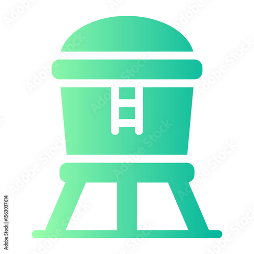water tank gradient icon