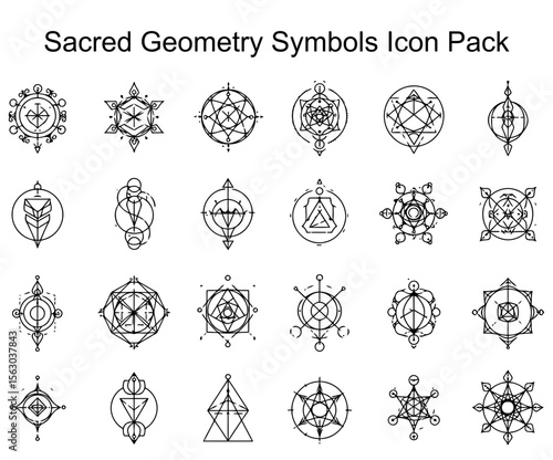 Sacred Geometry Symbols Icon Pack